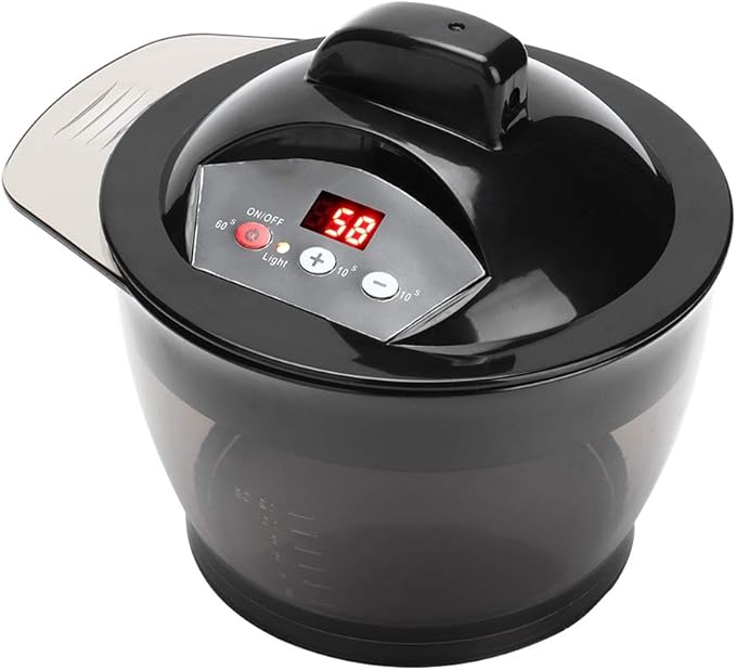 Electric Mixer Electric Blender with Scales Mixing Bowl US Plug Automatic Dye Cream Blender for Hair Salon Home