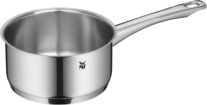 WMF 6-Piece Saucepan Set Astoria Pouring Rim Glass Lid Cromargan® Polished Stainless Steel Suitable for Induction Cookers Dishwasher Safe No. 780166040