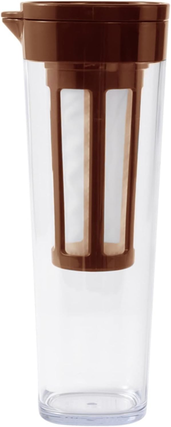 Coffeemaker Pots Cold Extracting Pot Coffee Pot Refrigerator Cold Brewing Pot Fruit Tea Cold Kettle Tea Water Separating Coffee Apparatus(Brown)
