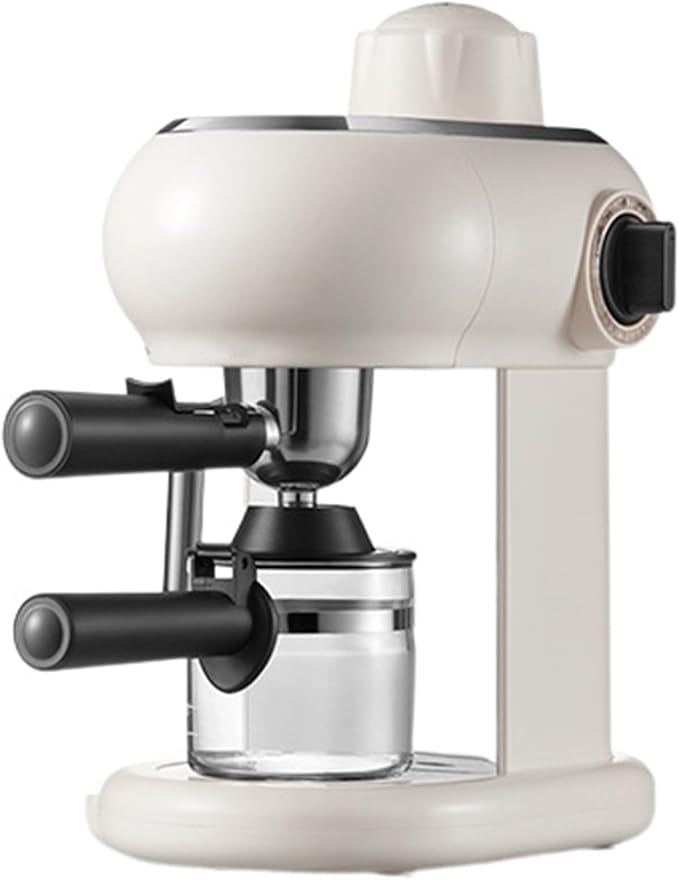 Home Retro Coffee Machine Semi Automatic Espresso Machine with Steam Frother 5bar Water Tank 240ml 15s High Pressure Extract