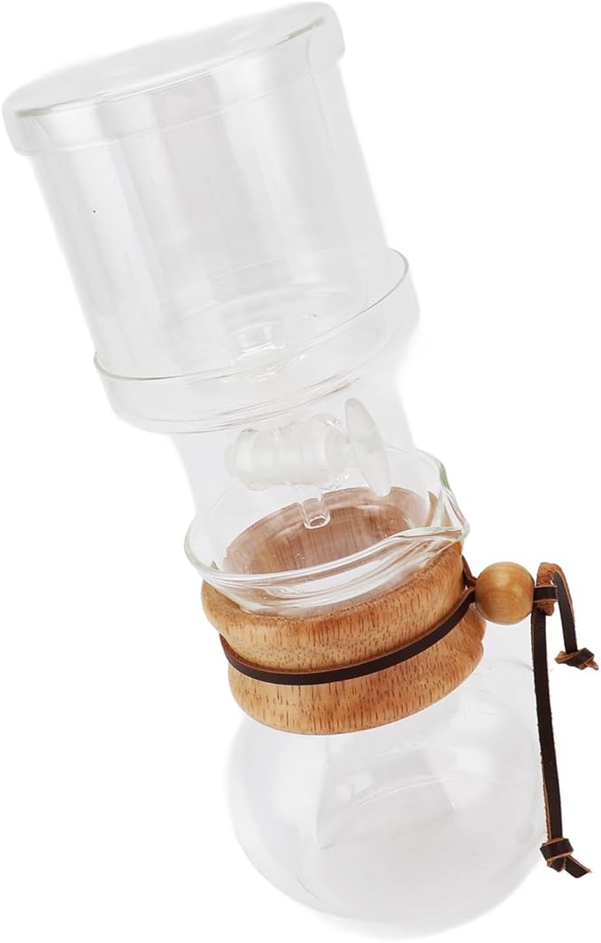Cold Brew Coffee Maker Adjustable Water Double Layer Borosilicate Glass with Technology for Home Office Tea Room