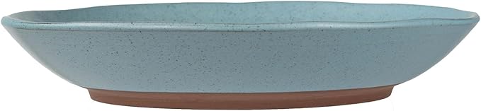 Sango 16-Piece Stoneware Dinnerware Set for 4 Semi-Matte Teal Plates and Bowls Sets with Rustic Speckled Glaze Ceramic Dish Set Elegant Boho Farmhouse Dishes Microwave &amp Dishwasher Safe Kaya