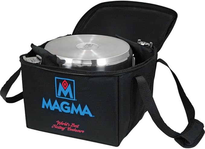 MAGMA A10-364 Padded Storage Case | Protective Carry Bag Nesting Cookware Sets | Ideal for Boat RV Camping &amp Home Organization