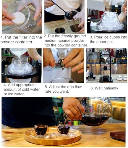 Cold Brew Drip Tower Ice Coffee Machine Handmade Drip Coffee Tool Set Manual Coffee Extractorfor Home