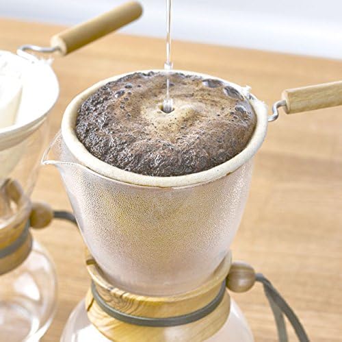 Hario Woodneck Drip Pot 480ml Olive Wood