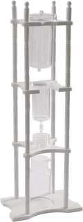 Cold Brew Drip Coffee Maker 2500ml/84.54oz Ice Coffee Brewer Machine Dripper Pot Cold-Drip Coffee Tower with Glass Container Wood Stand for Home Office