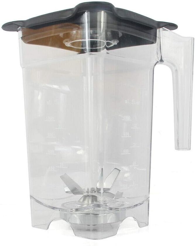 Countertop Smoothie Blender Professional High Speed Blender for Kitchen with 5 Adjustable Speeds Control Blender Smoothie Maker and Blender for IceFruit (60.8OZ Black)