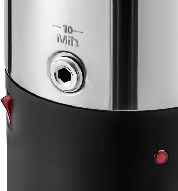 5.2L/175oz 1KW Coffee Urn Large Capacity 30-Cup Electric Coffee Maker Fast Heating Anti-Dry Burn Stainless Steel Coffee Maker with Removable Filter for Home Office Commercial Use