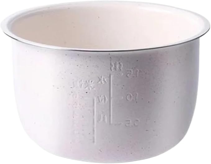 2.5L 4L 5L 6L Stainless Steel Liner Ceramic Glaze Liner Rice Cooker Electric Pressure Cooker Inner Bowl(2.5L A)