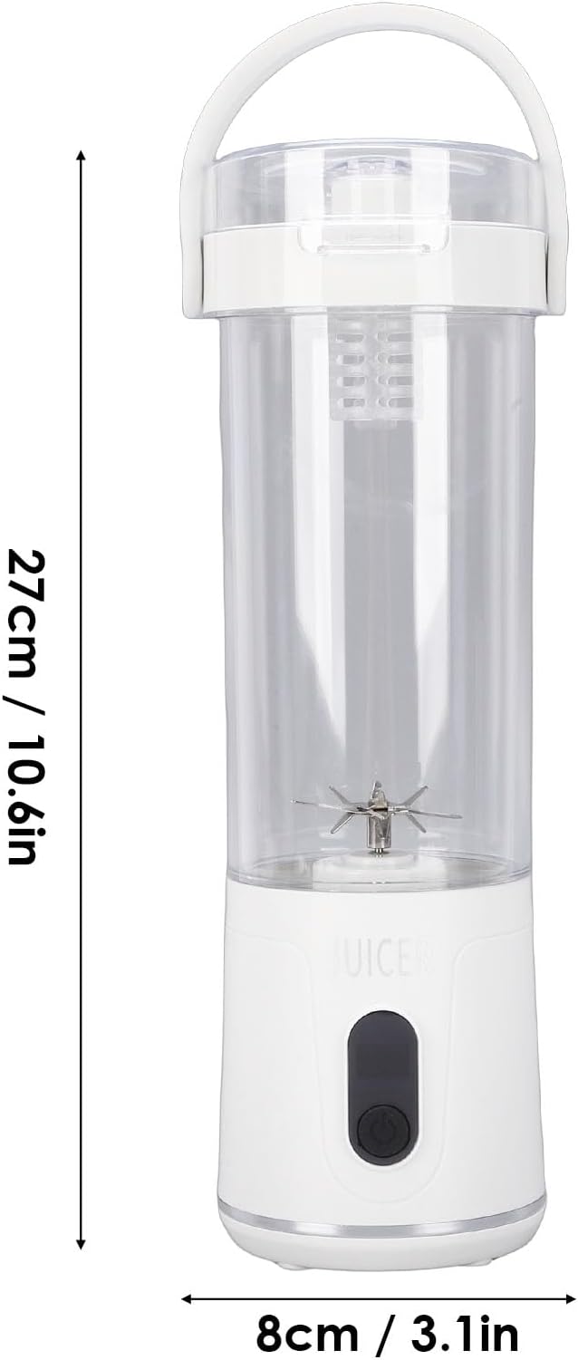 Yosoo Portable Juicer Cup Mini Blender 50W LCD Rechargeable Fruit Mixer for Gym Home Office Sports Outdoor with 12 Blades