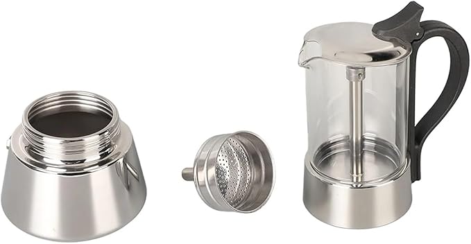 Stainless Steel Italian Coffee Maker For 4 Cups Machine
