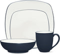 Noritake Colorwave Navy 4-Piece Square Place Setting Service for 1