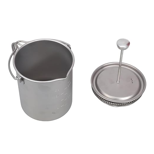 Portable French Coffee Maker - 30° Gooseneck Spout - Ideal Outdoor Enthusiasts &amp Home Brewing