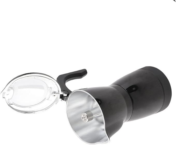 Italian Pot Electric Coffee Maker 300ML Fine Holes Pot 550W 6 Cup Camping with Aluminum Alloy Design Ideal for Home Office &amp Travel