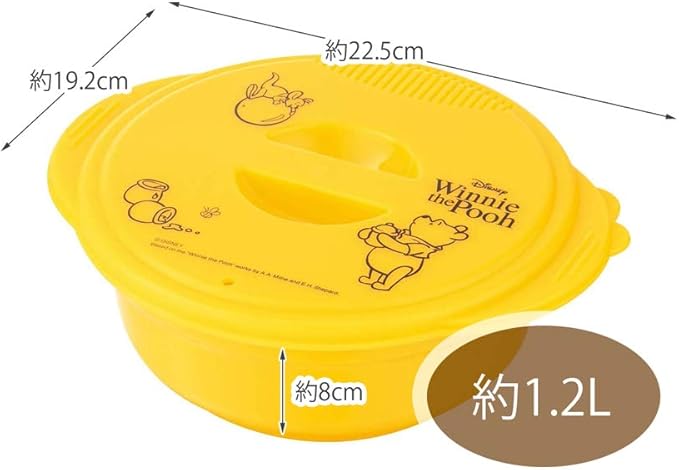Skater UDR1N Microwave Cookware Instant Ramen Maker Winnie the Pooh Honey Disney 1.2 L
