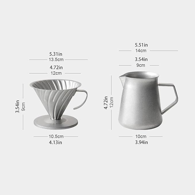Hand Drip Coffee Maker 600ML 304Stainless Steel Coffee Server Professional Pouring Over Coffee Cup For Office Or Travel