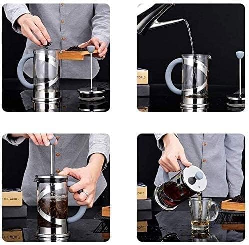Press Coffee Maker Coffee Press CaffettiereCoffee Maker Coffee and Tea Maker Borosilicate Glass Coffee Press Stainless Steel Manual Coffee Makers For Home