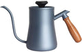 Coffee Pot Coffee Kettle Pour Over Coffee Dripper Kettle Gooseneck Stainless Steel Tea Pot with Wooden Handle Perfect for Coffee Lover 550ml Coffee Kettle (Color : Light Blue)