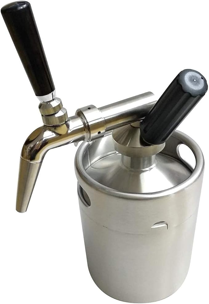 2L Nitro Cold Brew Coffee Maker Stainless Steel Keg Home Brew Coffee Cup System Kit Stovetop Coffee Maker Pot