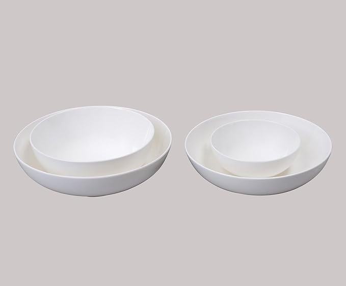 Bone China Coupe Shape Elegance White Royal Bow 24oz Case of 6
