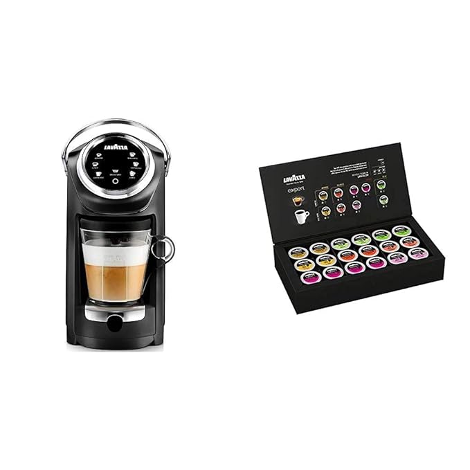 Lavazza Expert Coffee Classy Plus Single Serve ALL-IN-ONE Espresso &amp Coffee Brewer Machine Expert Welcome Kit Variety 36Count