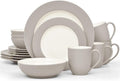 Noritake Colorwave Sand 16-Piece Rim Dinnerware Set Service For 4
