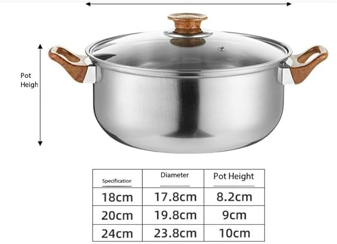 Easy to clean Practical Gift Set of 12-piece Wood-grain Milk Pot Soup Kettle Frying Pan Stainless Steel Cookware Kitchen