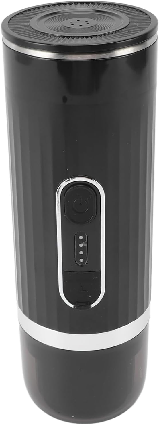 HEEPDD Portable Self Heating Electric Coffee Maker Coffee Machines Rechargeable Travel Machine with 15 Bar Pressure for RV Hiking Camping Office Use Portable Self Heating