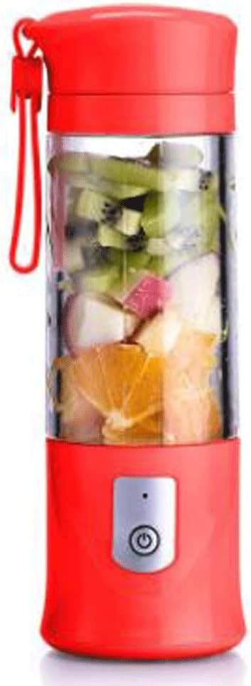 Personal Blender - Smoothie Blender for Milkshake Fruit Vegetables Drinks SmoothieSmall Mini Food Blenders Processor Shake Mixer Maker with400ML Travel Cup(Red)