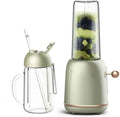 Portable Juicer Household Automatic Fruit and Vegetable Blender Multifunctional Mini Juice Squeezing Cup Retro Green