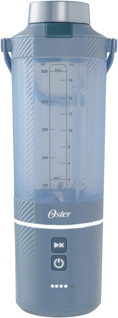Oster – GoMax 20oz Portable Blender Anti-Jam Reversible Blade Detachable Travel Cup - Blue