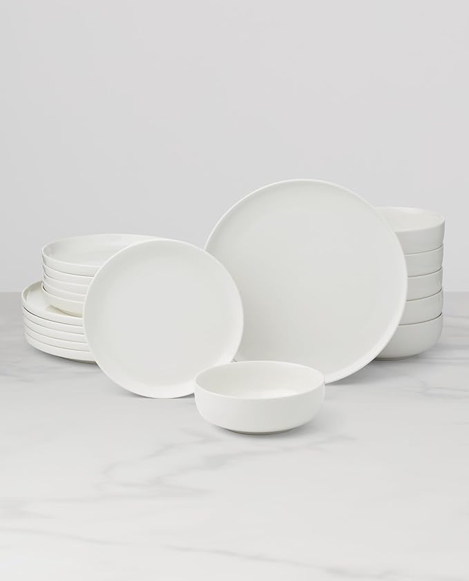 Oneida 899204 24 Seven White 18-Piece Dinnerware Set Service For 6