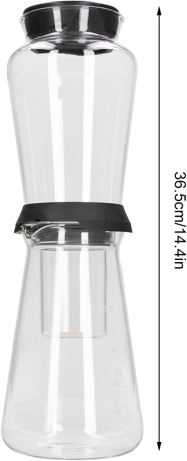 900ML Ice Cold Brew Dripper Coffee Maker High Borosilicate Glass Cold Brew Coffee Maker for Home Kitchen