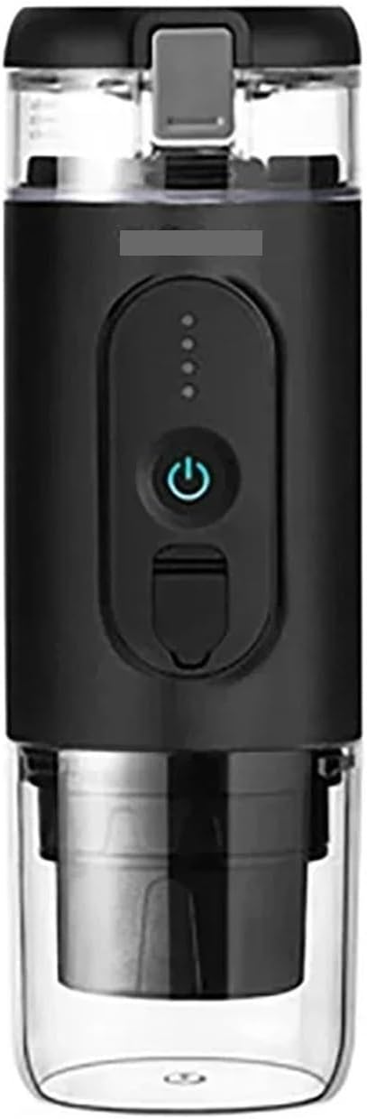 Portable Coffee Machine Portable Espresso Machine Self-heating Electric Coffee Machine 20 Bar Pressure Compatible With Ground Coffee Pods And Coffeefor Outdoor Travel Picnic(Black)