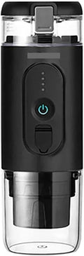 Portable Coffee Machine Portable Espresso Machine Self-heating Electric Coffee Machine 20 Bar Pressure Compatible With Ground Coffee Pods And Coffeefor Outdoor Travel Picnic(Black)