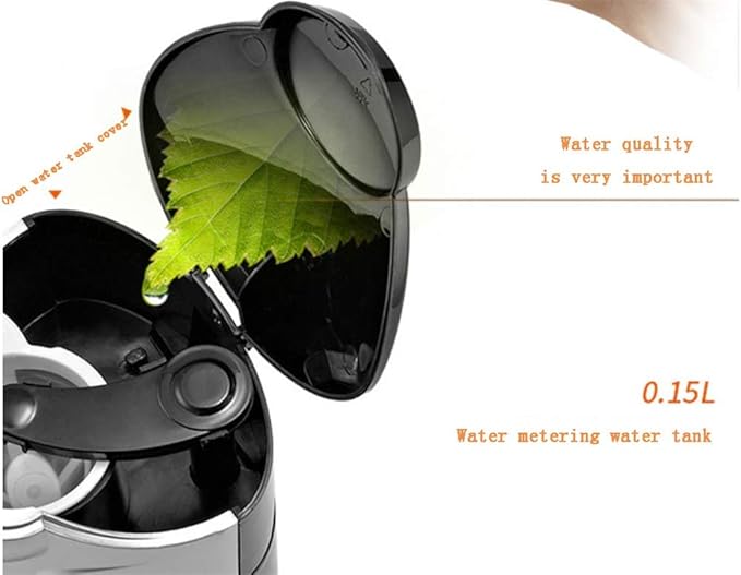XSMYdpuk Bean To Cup Coffee Machines Milk Mini Coffee Machine Gift Household Portable Tea Machine Ceramic Cup Small Drip Coffee Pink