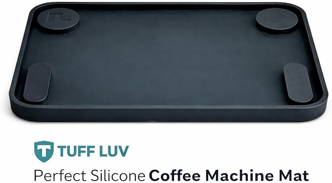TUFF LUV The One Perfect Silicone Mat Accessory Compatible with Ninja Luxe Espresso [Essential [ES501]/ Premier [ES601] / Pro [ES701]] Coffee Machine – Prevents Water Stains &amp Leaks