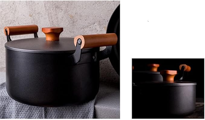Cookware Set 7 Piece Cast Iron Pot Household Uncoated Pan Non-Stick Induction Set Suitable For Kitchenware Feature: