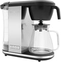 Bonavita Enthusiast 8 Cup Drip Coffee Brewer Pour Over SCA Certified Coffee Machine with Glass Carafe Stainless Steel Panel Removable Reservoir