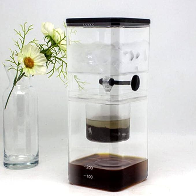 Beverage Equipment Home Cold Brew Coffee Maker Iced Drip Coffee Maker with Removable Stainless Steel Filter Durable Coffee Maker 500ML/16.9oz Siphon Coffee Maker