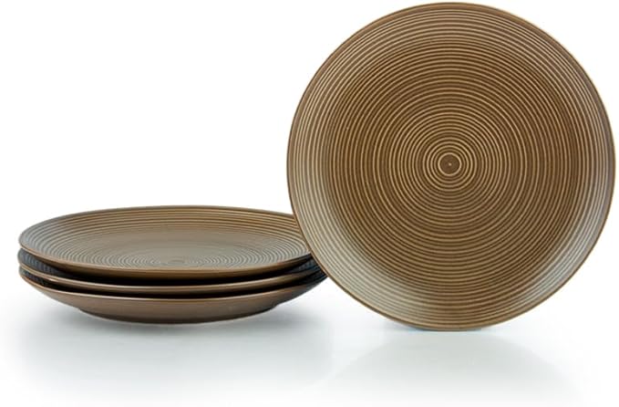 Everything Kitchens Deep Matte 16-Piece Dinnerware Set | Mocha