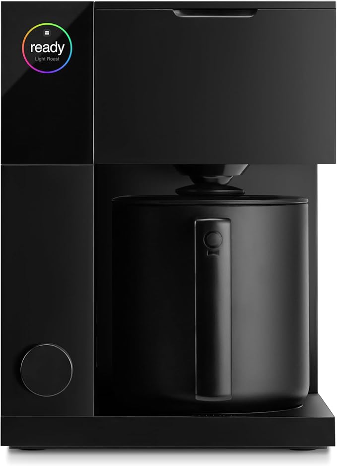 Fellow Aiden Precision Coffee Maker – 10-Cup Thermal Carafe Programmable Drip Coffee Machine Single Serve &amp Batch Brew Adjustable Brew Strength Removable Water Tank Matte Black