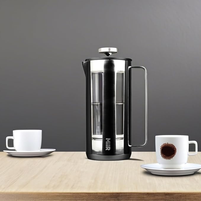 MiiR New Standard French Press - 33oz Stainless Steel Insulated French Press Coffee Maker