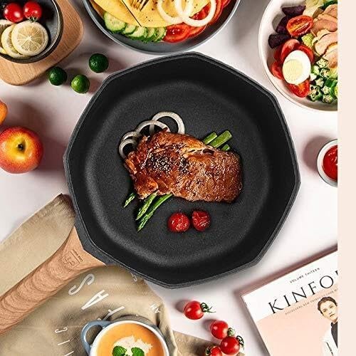 Mai Fanshi Octagonal Non-Stick Cookware Set Plasma Tech Durable Wok Frying Pans &amp Soup Pot for Induction/Gas