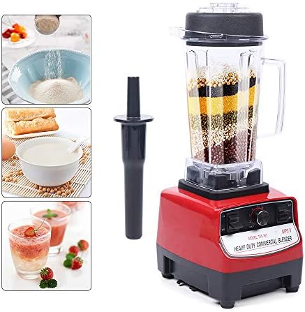2200W Commercial Mix Blender - 2L High-Speed Smoothie Maker with Soundproof Cover for Ice Crushing Chopping Grinding &amp Blending - Professional Countertop Kitchen Appliance