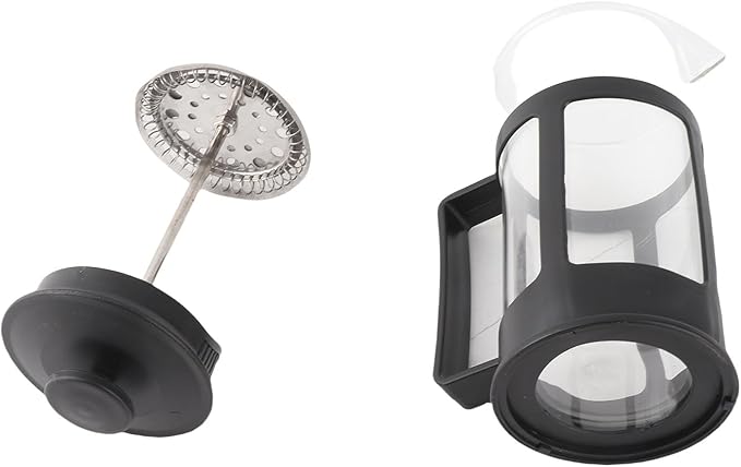CHICIRIS French Press Coffee Maker 350ml Glass French Press Teapot Stainless Steel Construction for Coffee Lovers Home Office