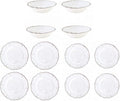 Le Cadeaux Rustica Antique White Melamine 12-Piece Dinnerware Set