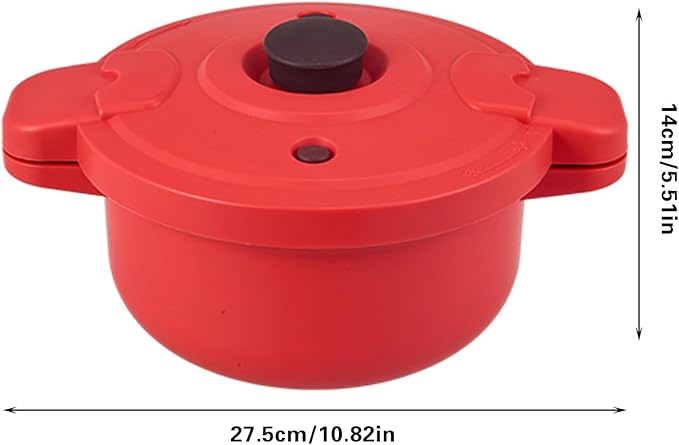 BestYiJo Microwave Rice Cooker - 2.3L BPA-Free Microwave Pressure Cooker | Quick Healthy Meals | Perfect for Busy Professionals &amp Families Microwave pressure cooker