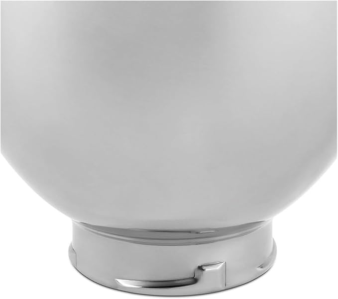 Compatible for KitchenAid Home 304 Stainless Steel Chef Machine Accessories Mixing Bucket Basin 5QT Thickened Mixing Bowl Kitchen Auxiliary Mixer Accessories Equipped with A Flat Handle(B5)