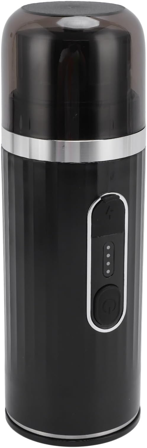 aqxreight Portable Coffee Machine Mini Rechargeable Electric for Car Travel Camping Home Outdoor Use Black Can Professional to and Can High to Hot Water Pumps Coffee Use Up Portable